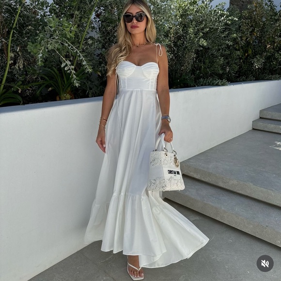 Bloggers Fav🔥| NWT ZARA Gorgeous ZW Collection Ruffled Poplin Dress - Picture 10 of 17